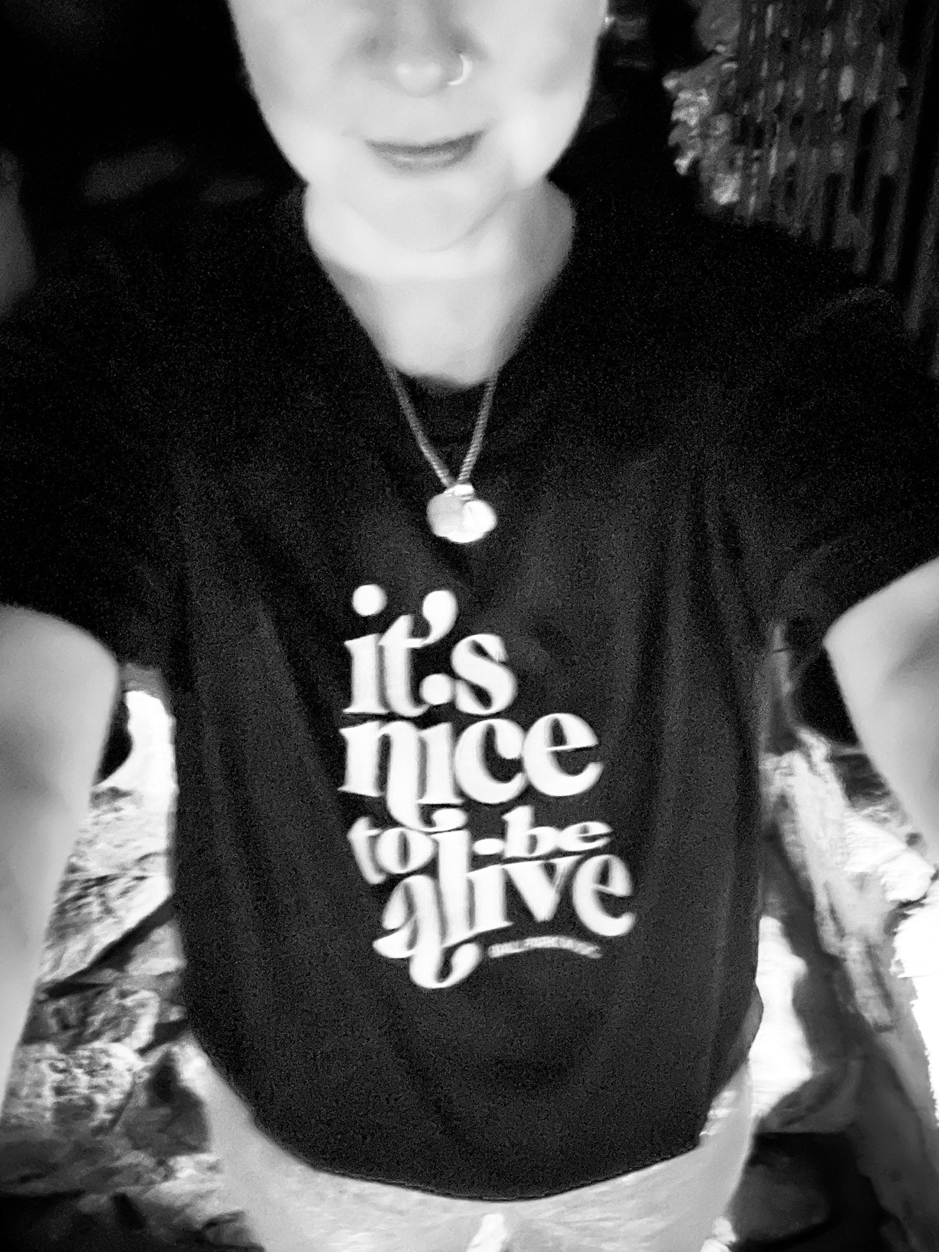 it's nice to be alive t-shirt from ball park concert
